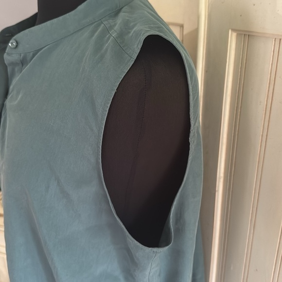 Eileen Fisher Sleevess Button-Up Dress - Picture 3 of 11